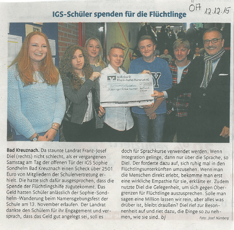 Spenden Flüchtlinge