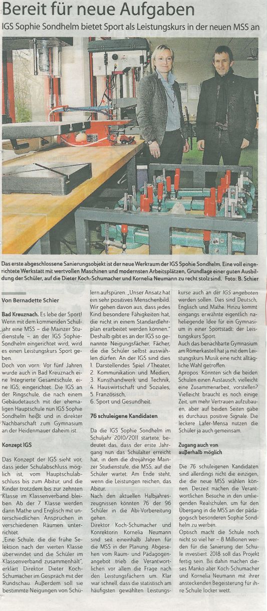Pressebericht MSS